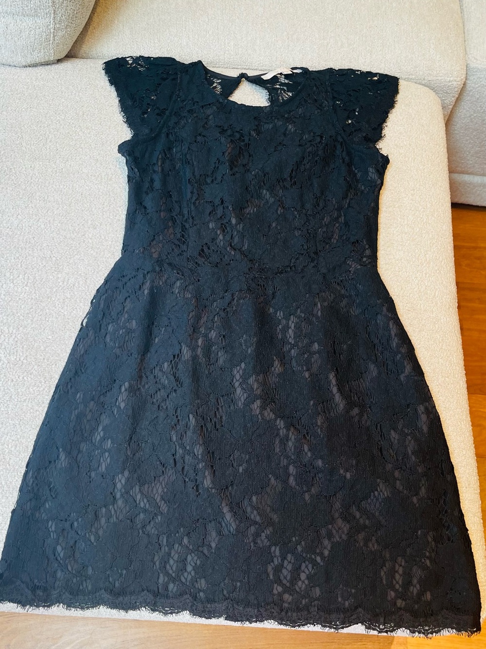 Guess Black Lace Mini Dress